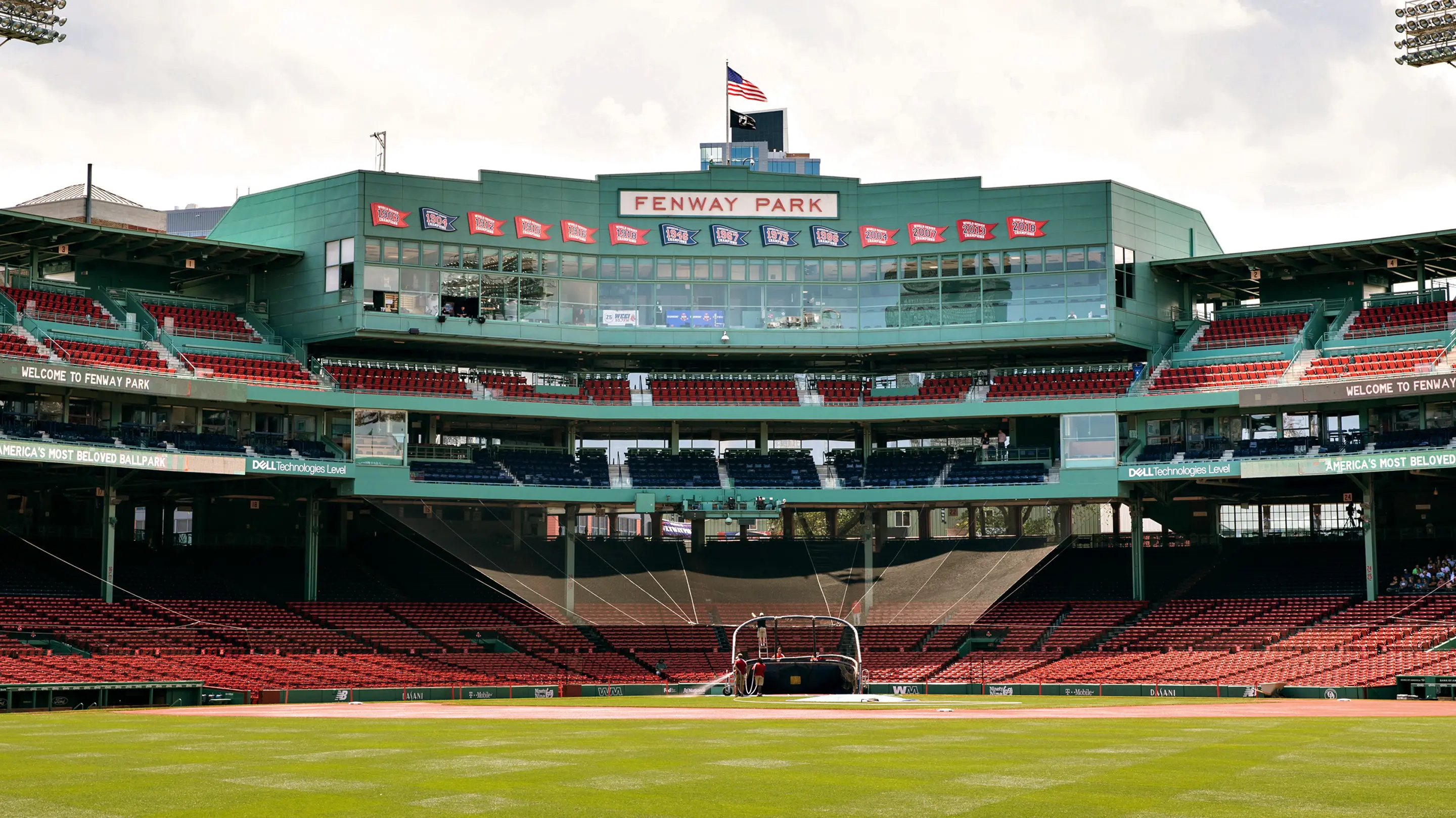 Aerial view of Fenway Park
